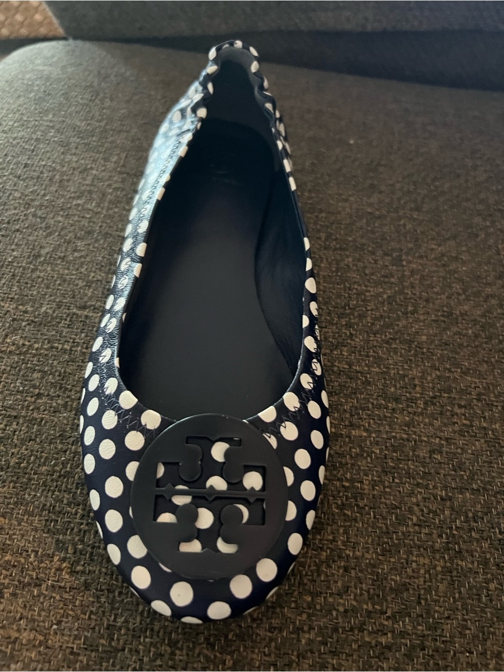 Tory Burch Ballet Flat Reva Minnie Travel Womens 7 - Picture 2 of 7
